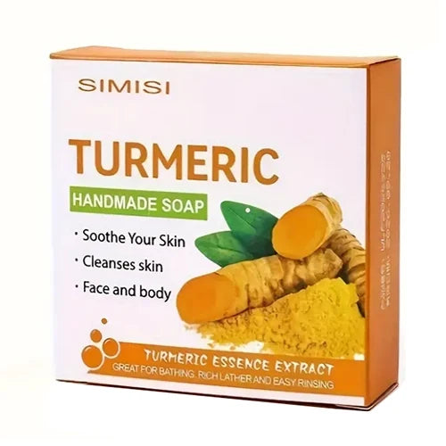 Simisi Turmeric Handmade Soap for Brightening & Even Skin Tone for All Skin Types
