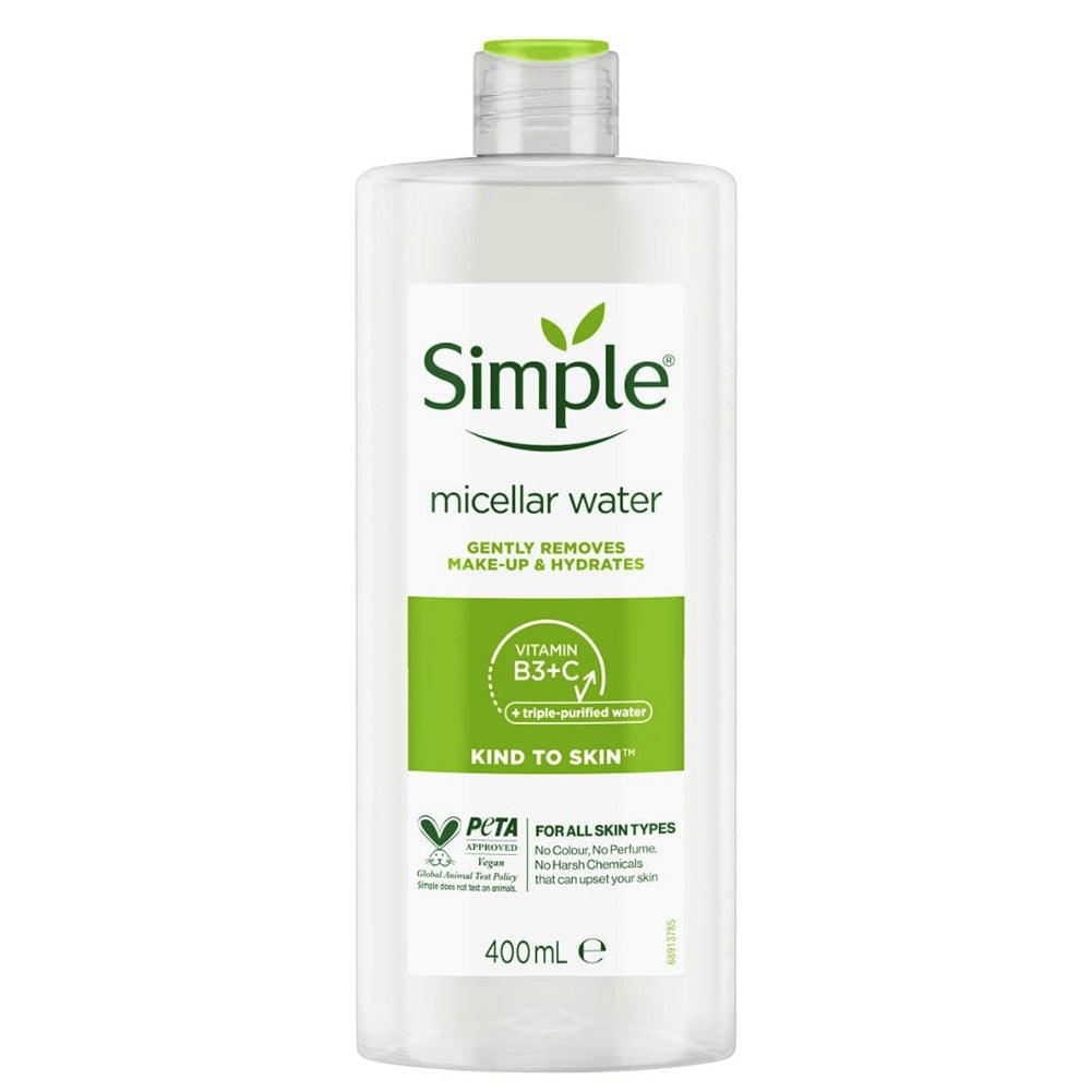 Simple Micellar Water Gentle Cleansing & Hydration for Sensitive Skin 400 ml/13.53 oz