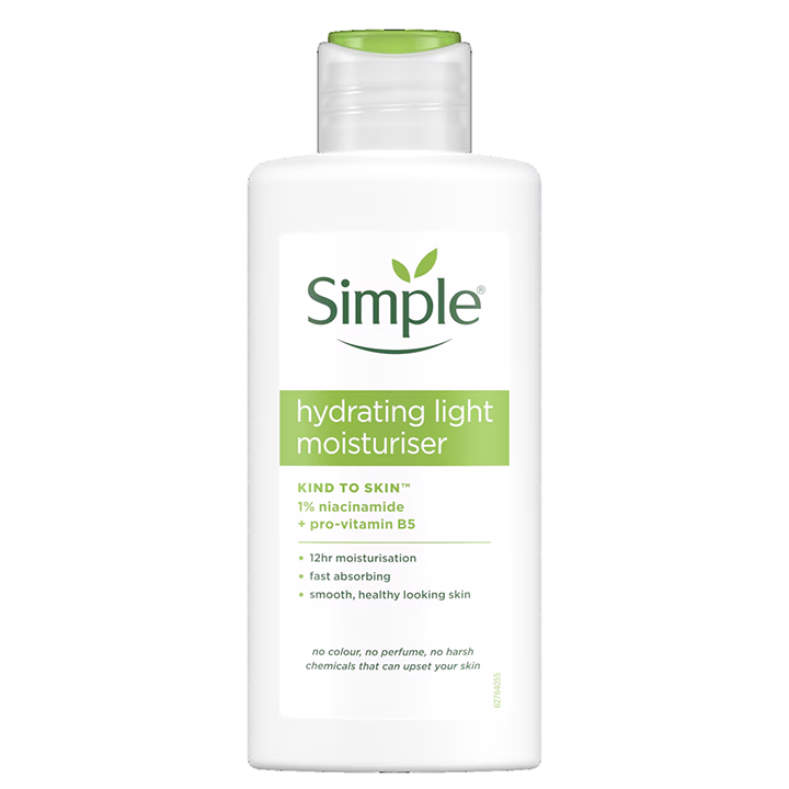 Simple Hydrating Light Moisturiser: Gentle Daily Hydration for Sensitive Skin 125ml/4.23oz