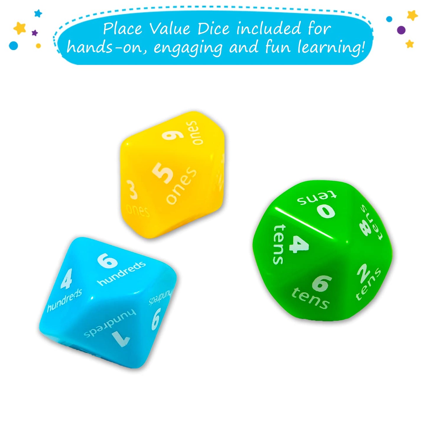 Simply Magic 140+1 PCS Colorful Base Ten Blocks & Activities Set | Place Value Math Manipulatives