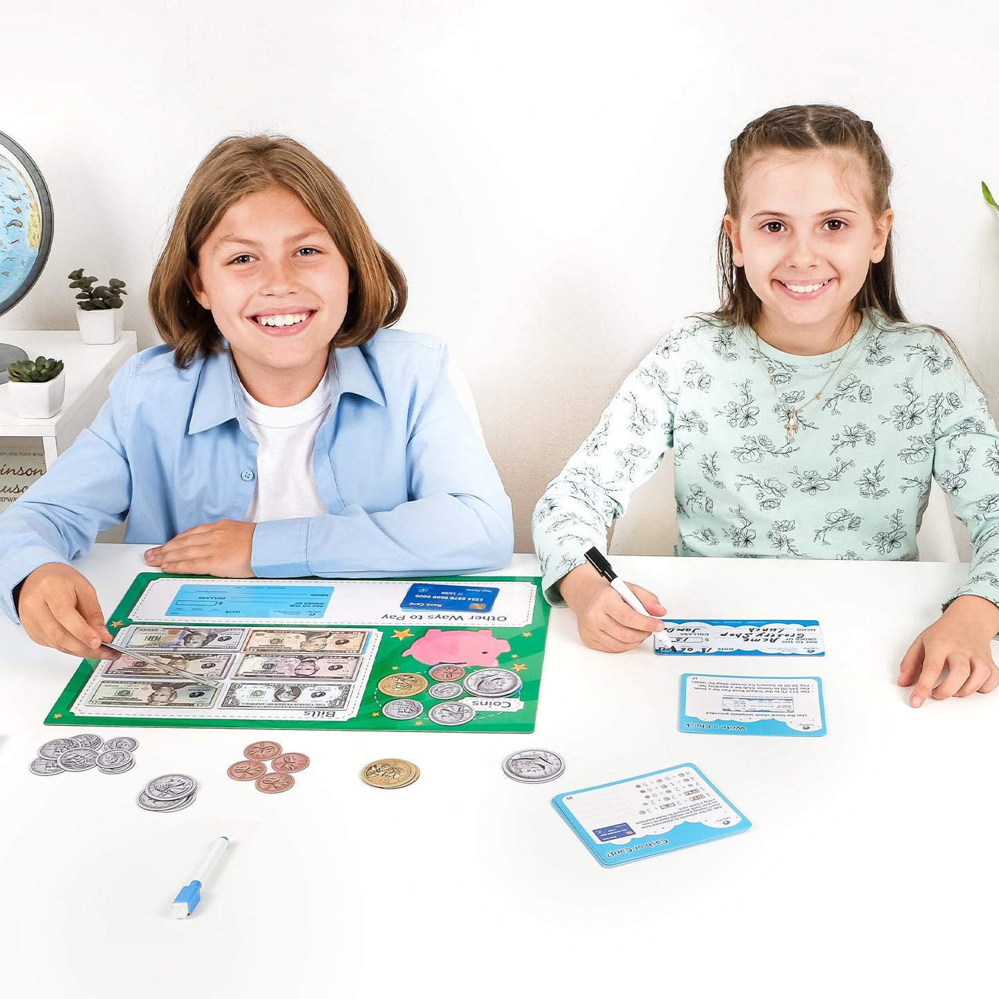 Simply Magic 70-Piece Magnetic Money for Classroom – Teaching Money Manipulatives & Activities