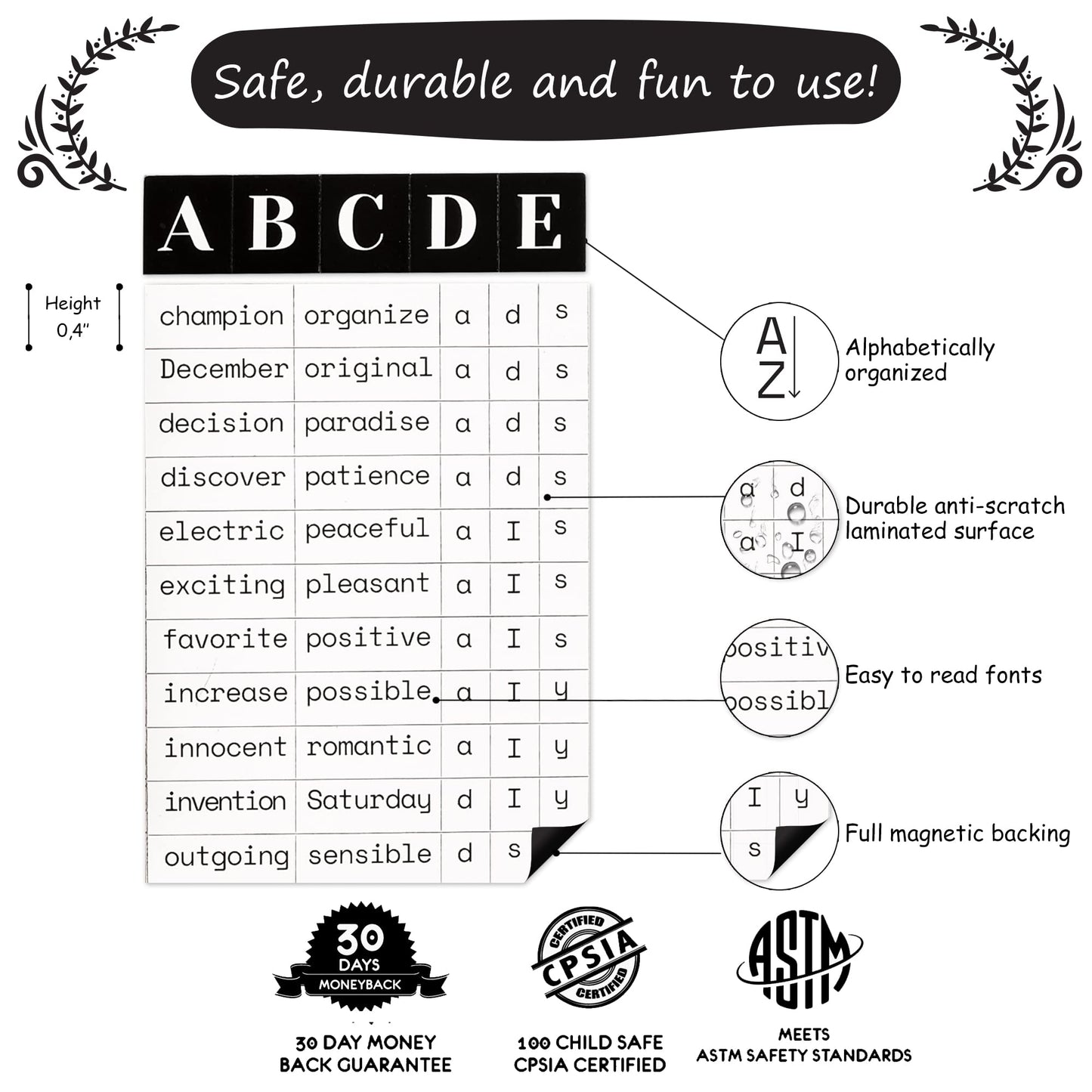 Simply Magic 1138-Piece Poetry Magnets Kit for Fridge | Creative Word Magnets