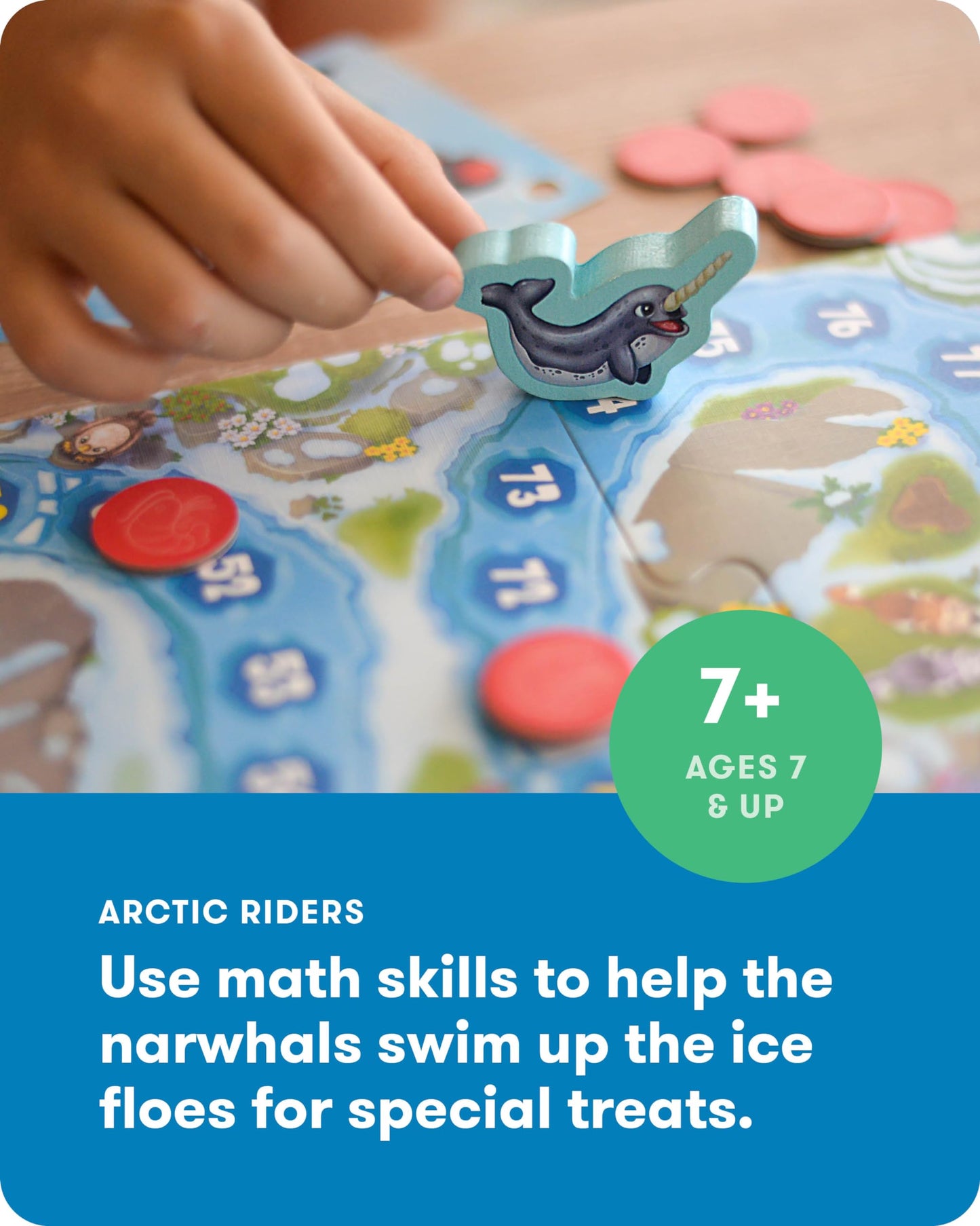 SimplyFun Arctic Riders – Educational Math Game for Kids 7+ (2–4 Players)