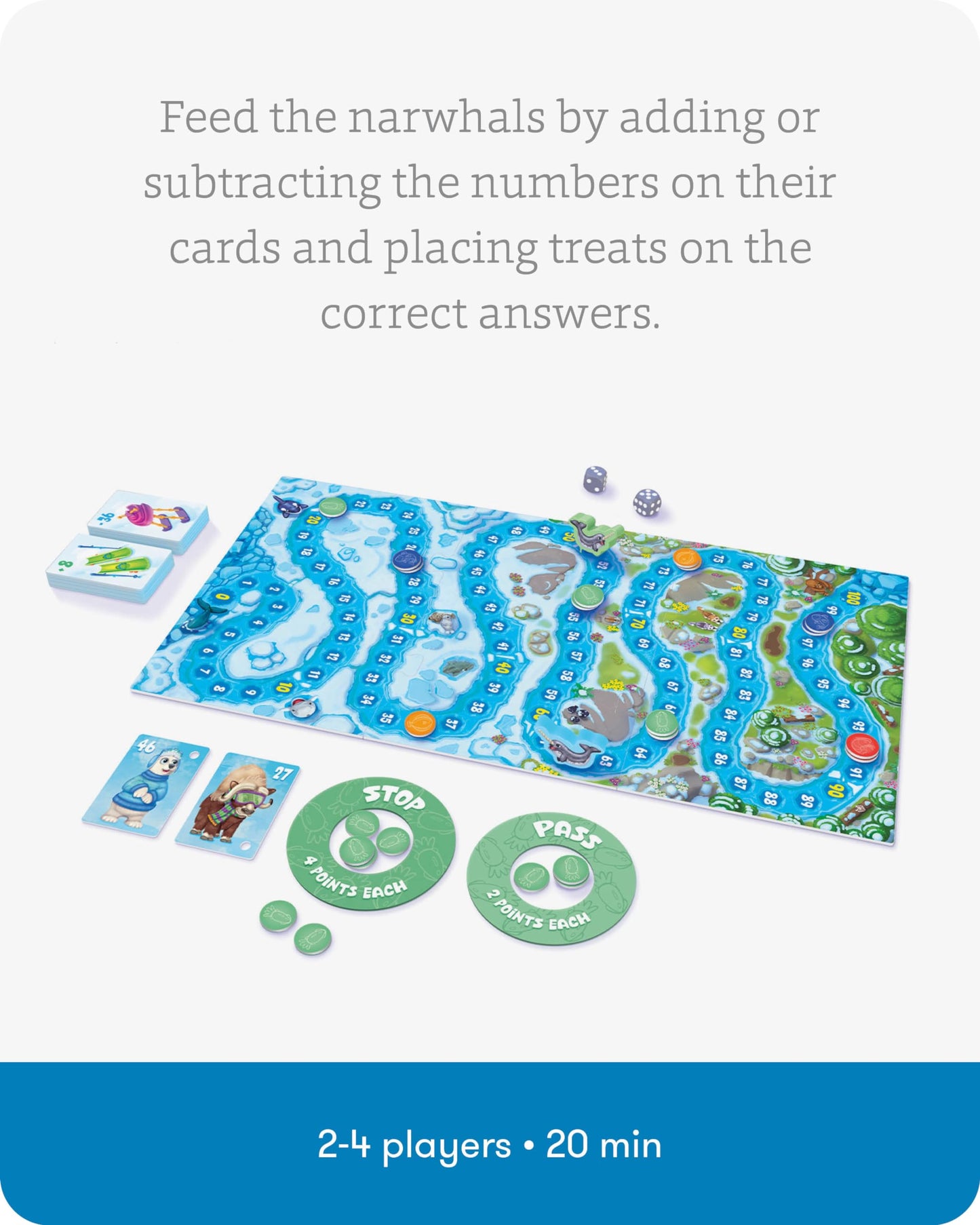SimplyFun Arctic Riders – Educational Math Game for Kids 7+ (2–4 Players)