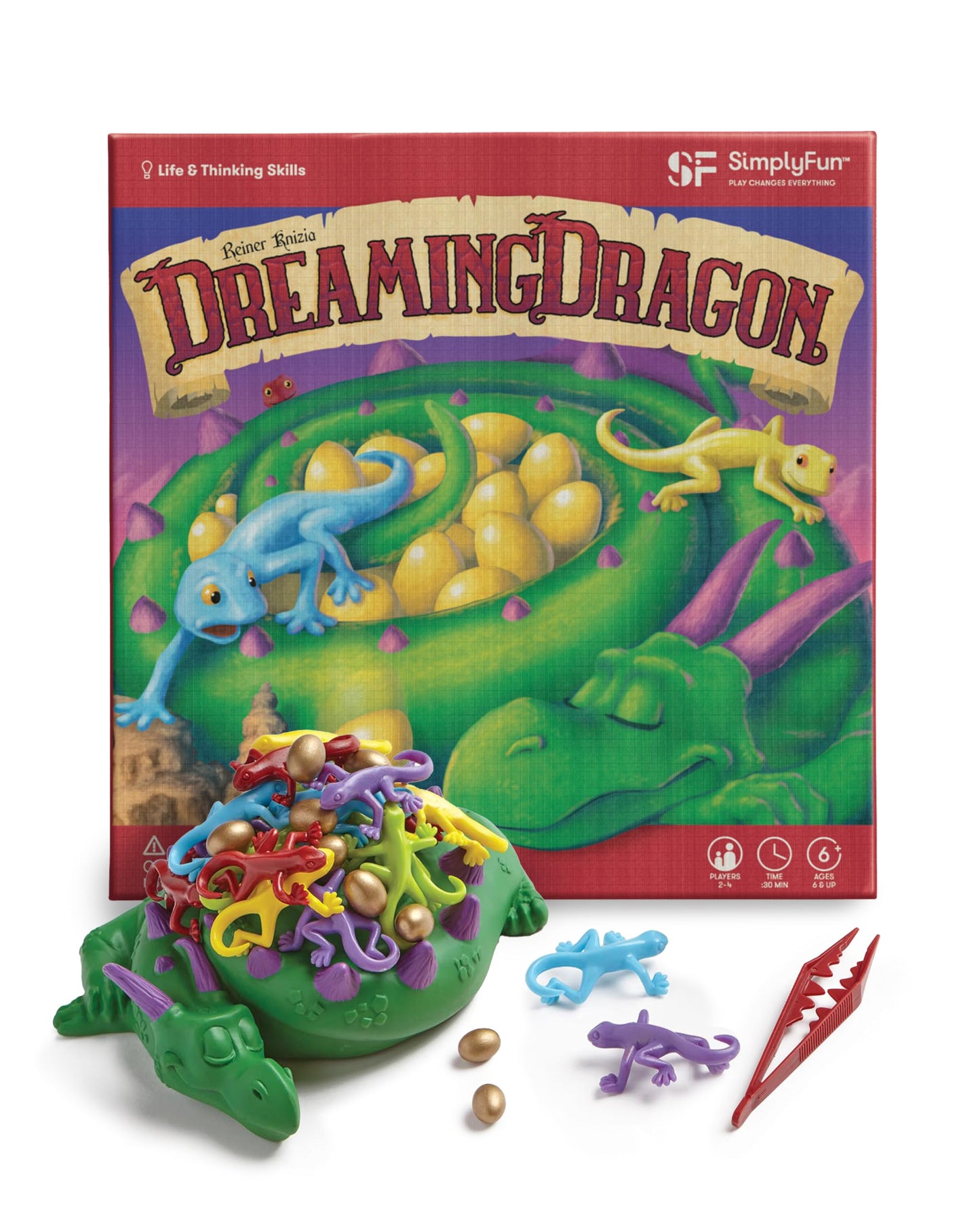 SimplyFun Dreaming Dragon – Kid's Game for 2-4 Players (Ages 6+)