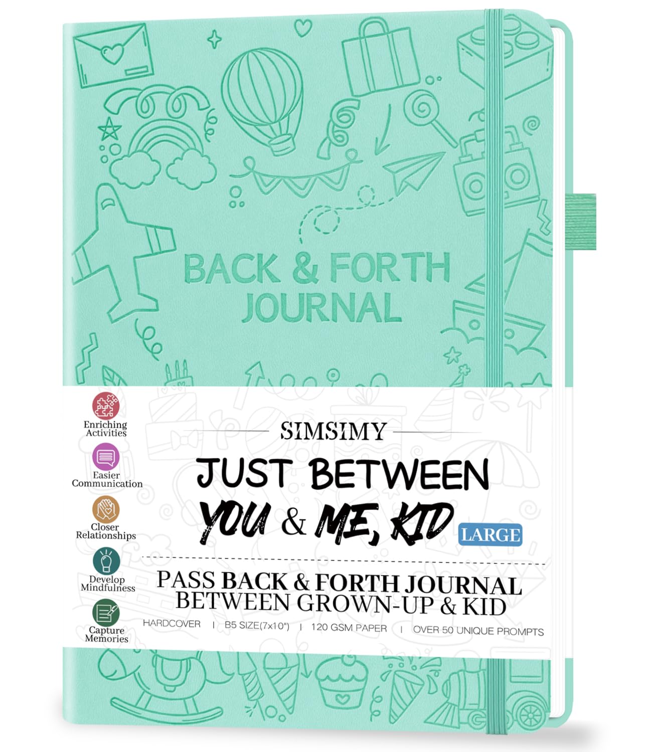 SIMSIMY Just Between You and Me Kid Journal – Interactive Parent-Child Journal for Bonding, Communication & Memories