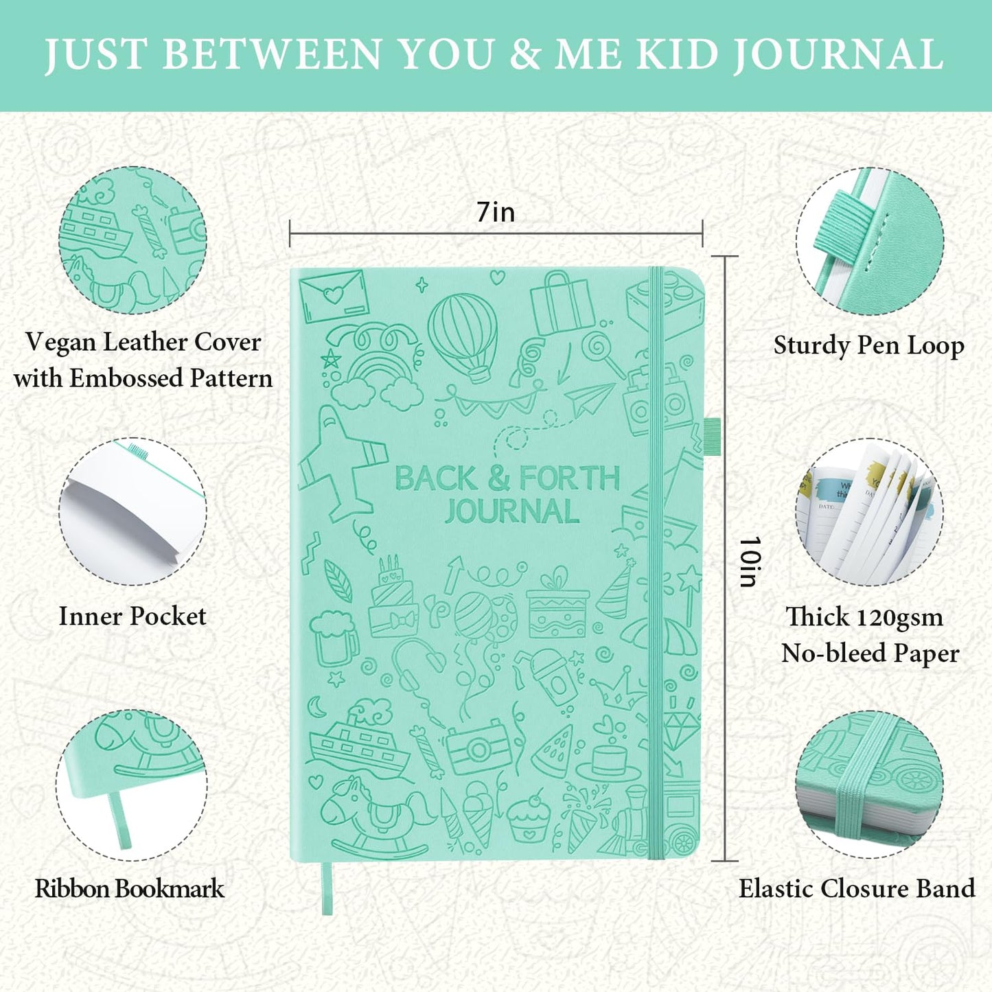 SIMSIMY Just Between You and Me Kid Journal – Interactive Parent-Child Journal for Bonding, Communication & Memories