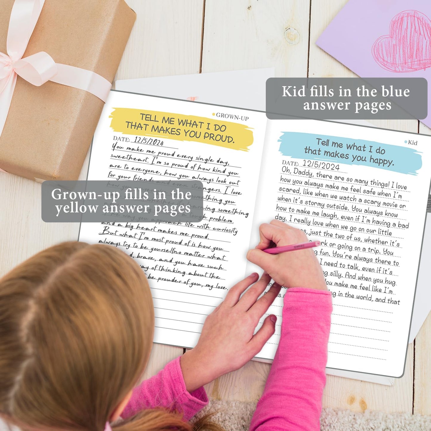 SIMSIMY Just Between You and Me Kid Journal – Interactive Parent-Child Journal for Bonding, Communication & Memories