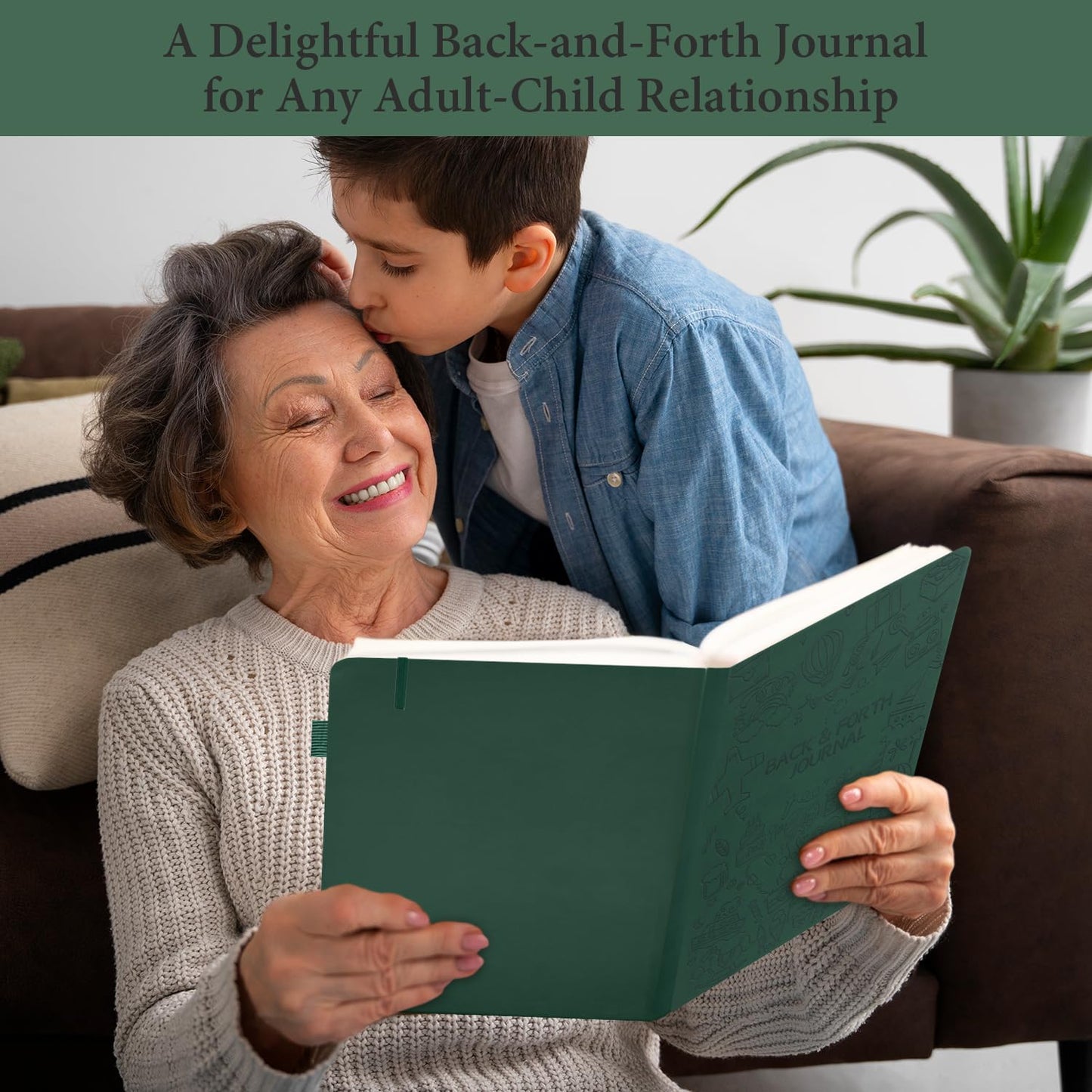 SIMSIMY Just Between You and Me Kid Journal – Bond & Communicate with Your Child (7x10, Dark Green)