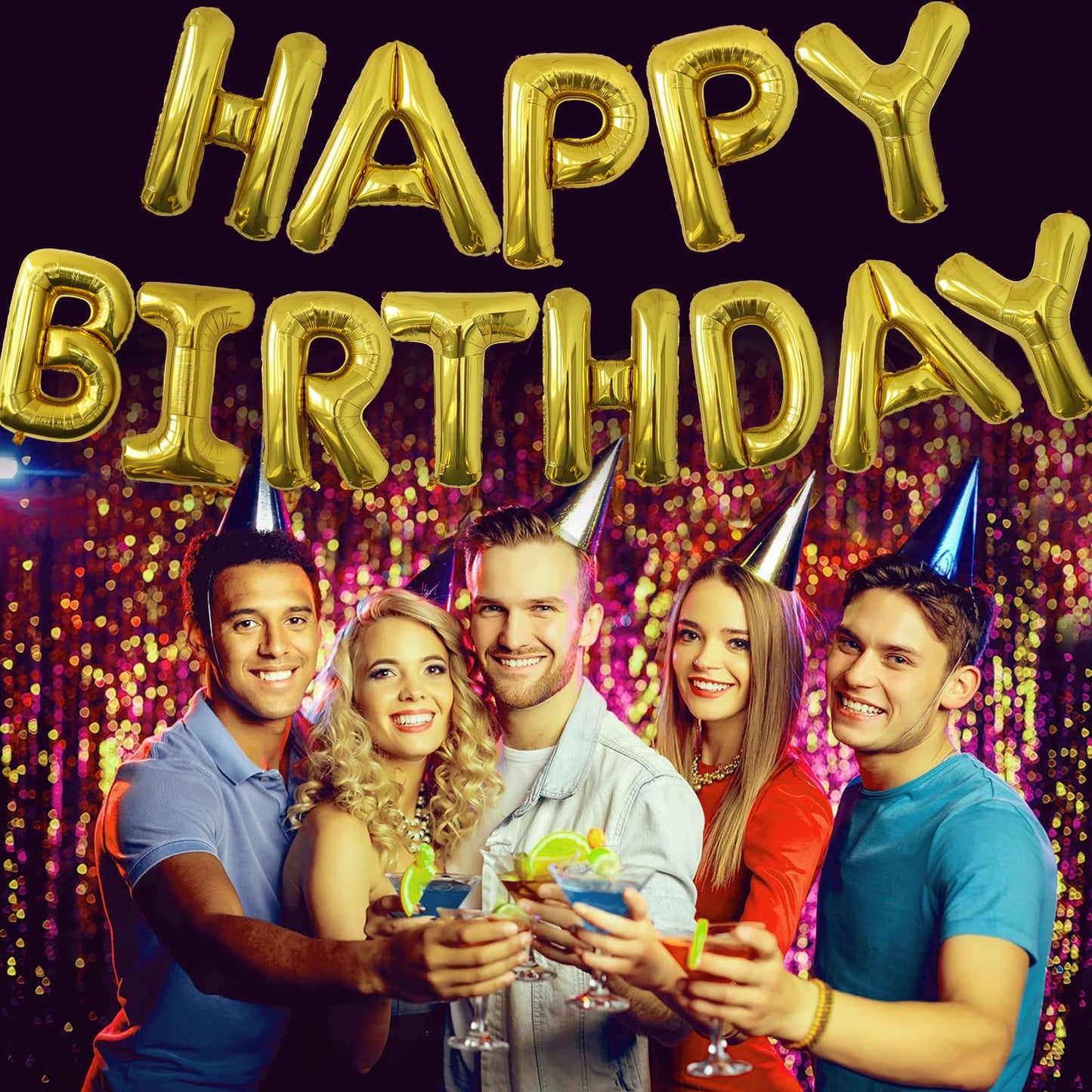 SINBEE 40-Inch Gold Letter A Balloon | Jumbo Mylar Foil Party Decor