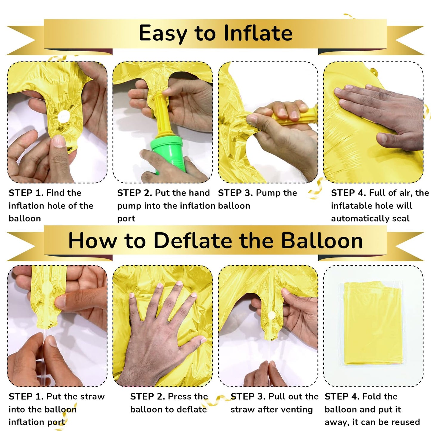 SINBEE 40-Inch Gold Letter A Balloon | Jumbo Mylar Foil Party Decor