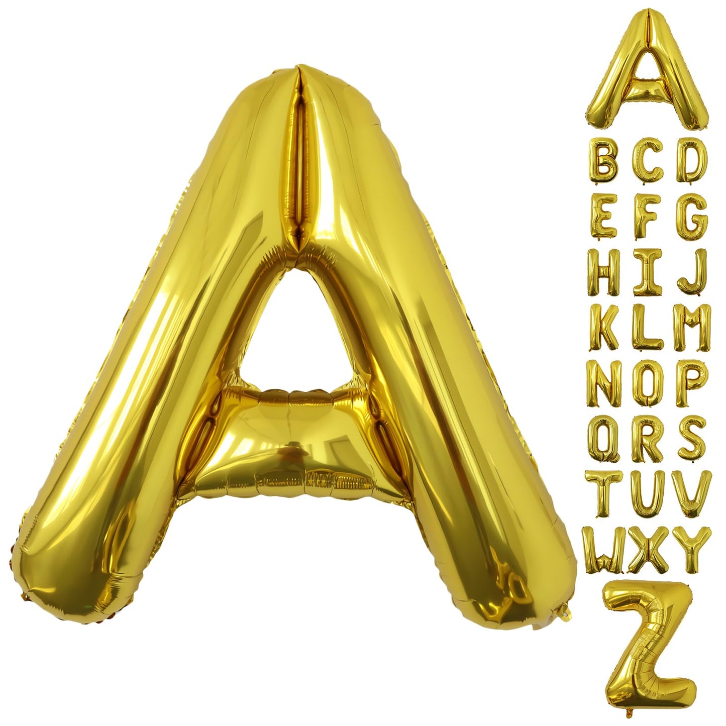 SINBEE 40-Inch Gold Letter A Balloon | Jumbo Mylar Foil Party Decor