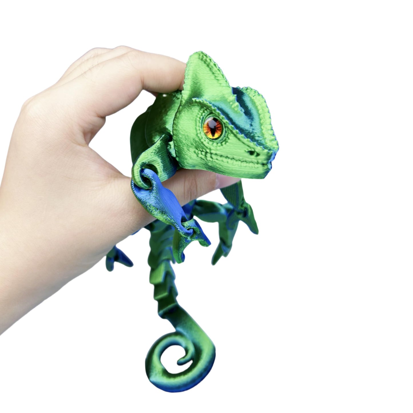 SIPWATE 3D Printed Articulated Chameleon Toy – Flexible Joints & Desk Decor