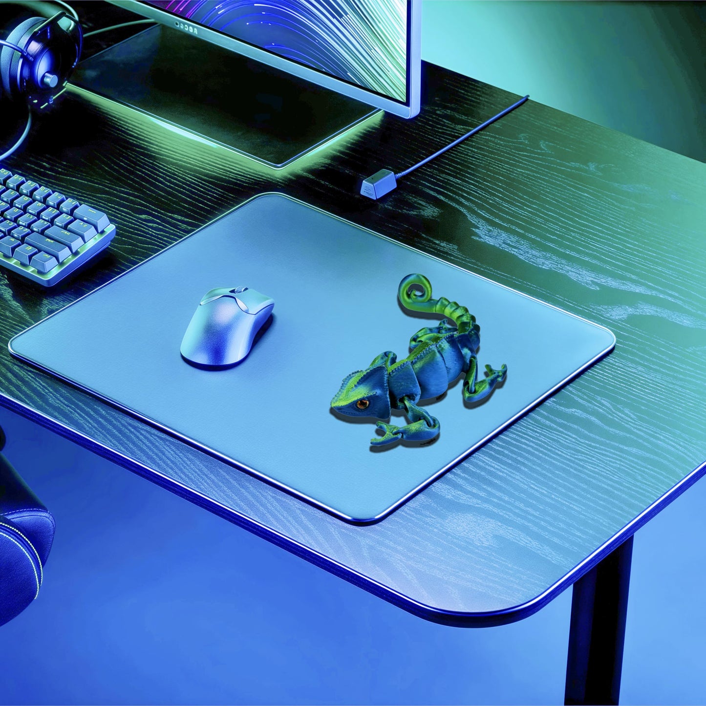 SIPWATE 3D Printed Articulated Chameleon Toy – Flexible Joints & Desk Decor