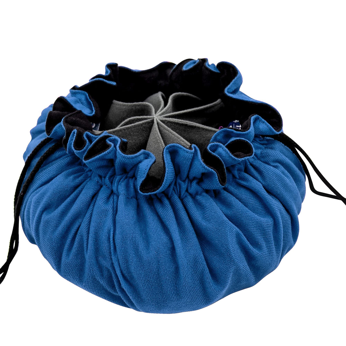 SIQUK Large Dice Bag with Pockets – Holds 300+ Dice, 9 Compartments, Dark Blue