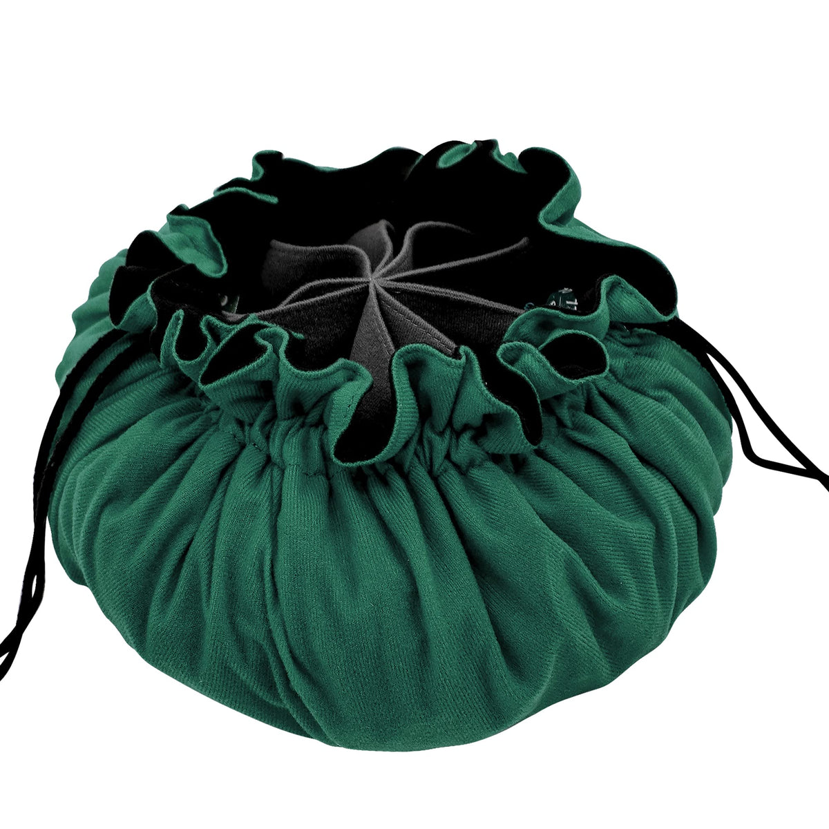 SIQUK Large Dice Bag with Pockets – 300+ Dice, 9 Compartments, Drawstring, Dark Green