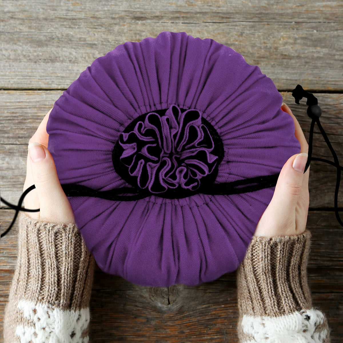 SIQUK Large Dice Bag with Pockets – Holds 300+ Dice, 9 Compartments, Dark Violet