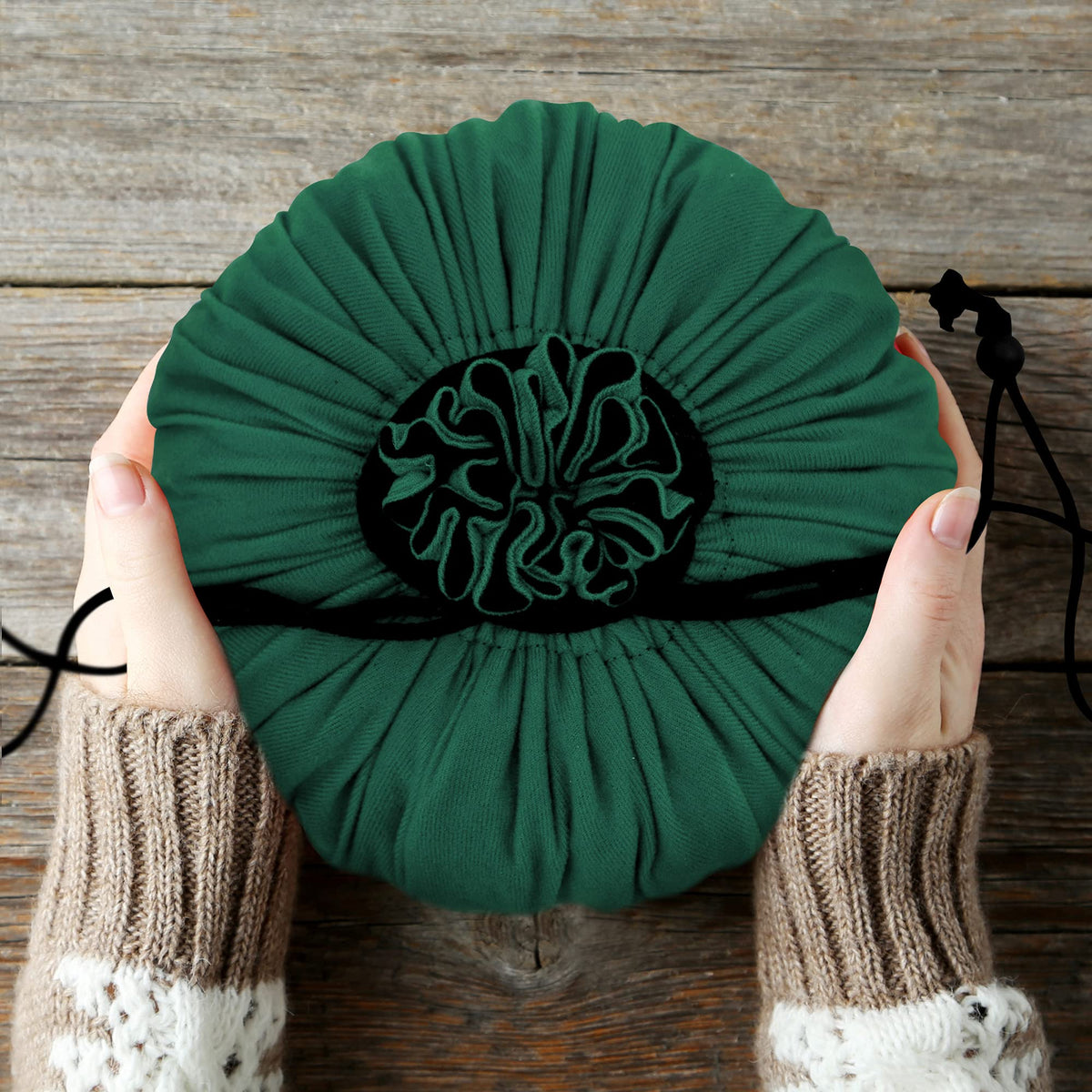 SIQUK Large Dice Bag with Pockets – 300+ Dice, 9 Compartments, Drawstring, Dark Green