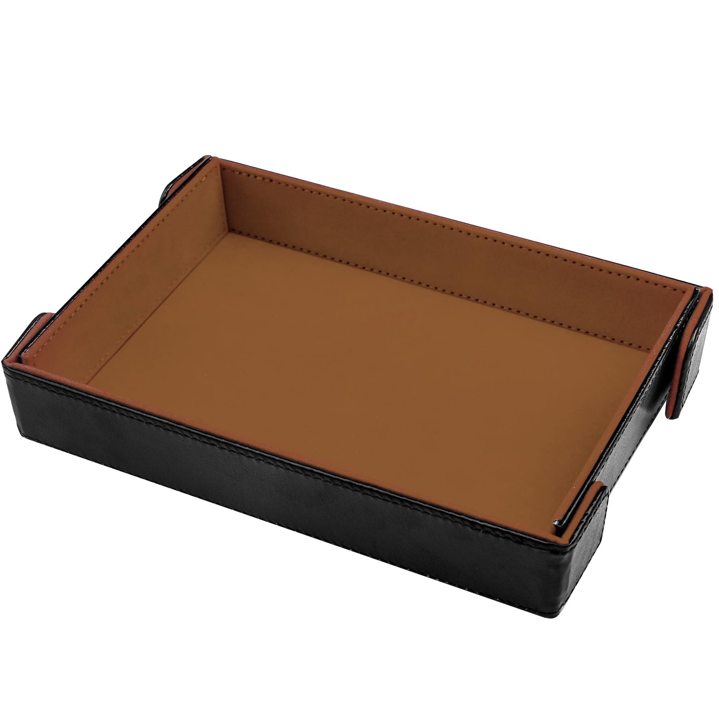SIQUK Magnetic Folding Dice Tray – Portable PU Leather Dice Rolling Mat (Camel)