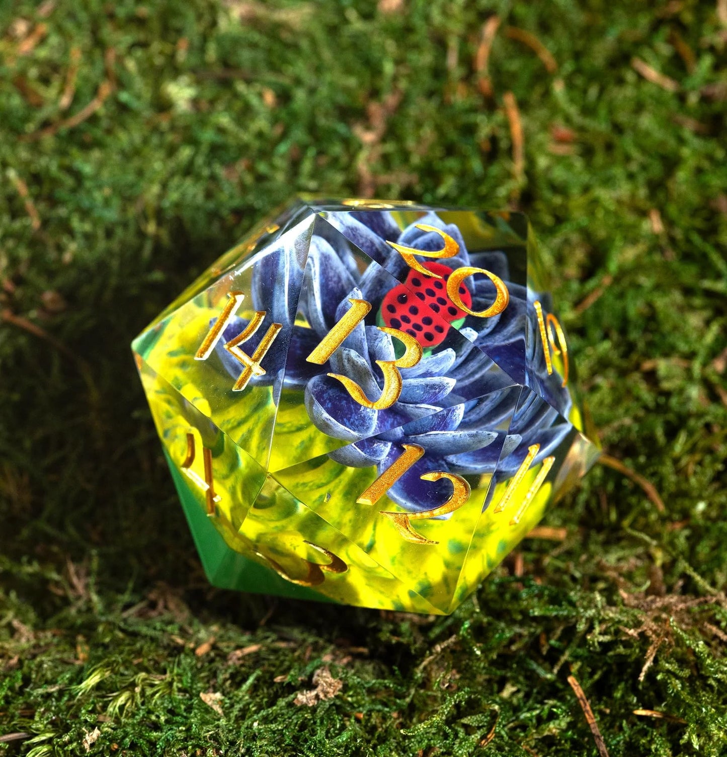 Sirius Dice: Black Lotus Spindown D20 54mm – MTG Collectible Die