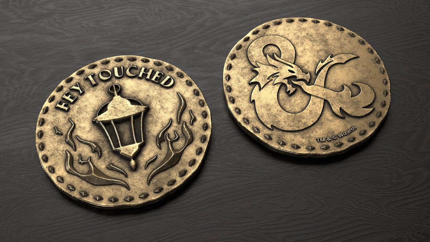 Sirius Dice Acererak's Treasure Packs: Gold Edition | 7-Piece Dice Set, Ability Coin, Embroidered D&D Bag