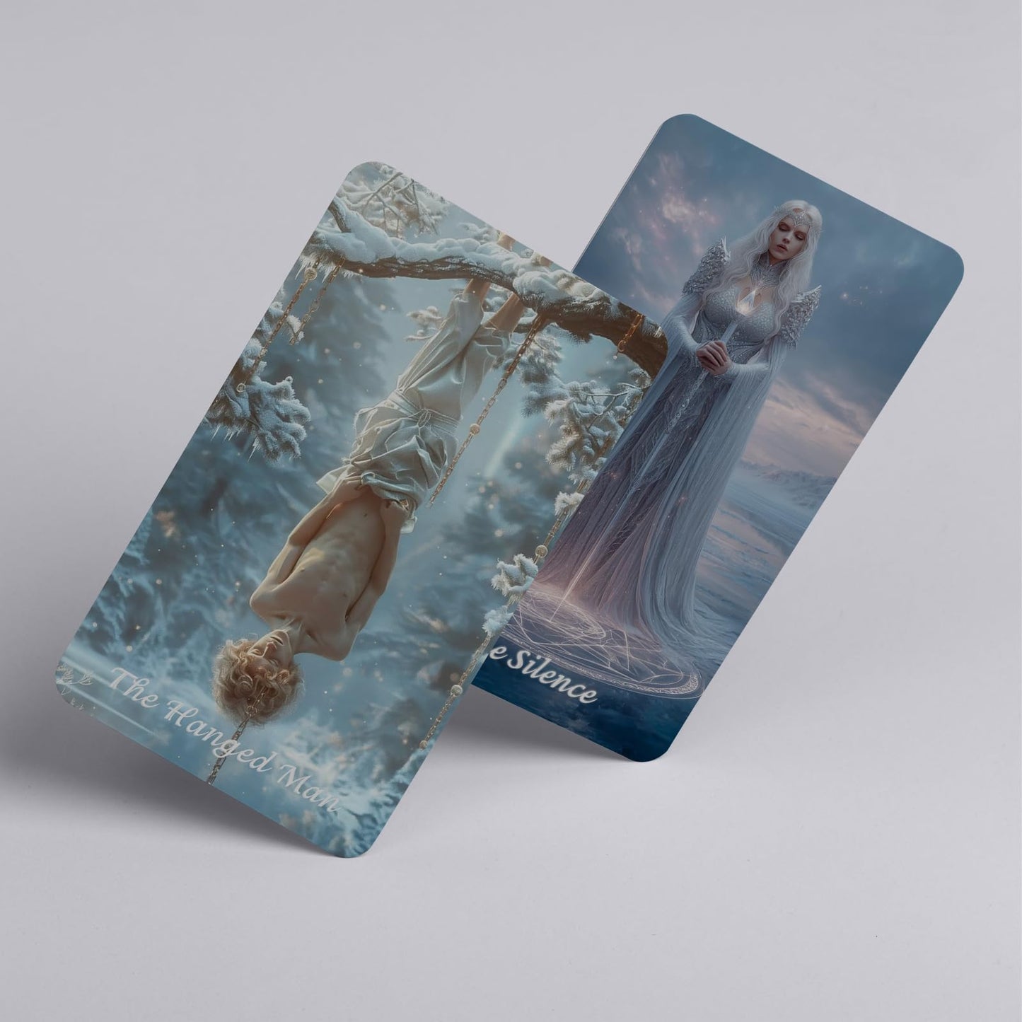 sishui Winter Still Tarot Deck – 80 Cards, Guidebook, 400 GSM, Gilded Edges