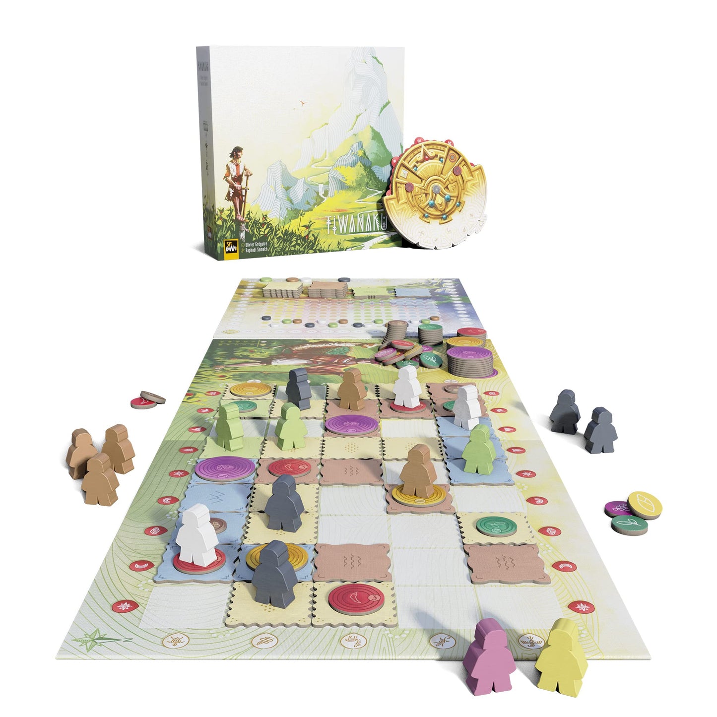 Sit Down! Tiwanaku – Strategy Board Game of Deduction & Exploration (1–4 Players, 60–90 Min)