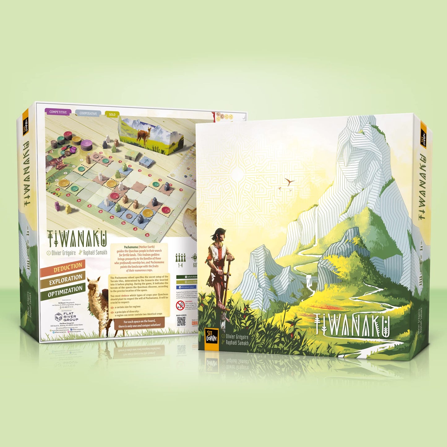 Sit Down! Tiwanaku – Strategy Board Game of Deduction & Exploration (1–4 Players, 60–90 Min)