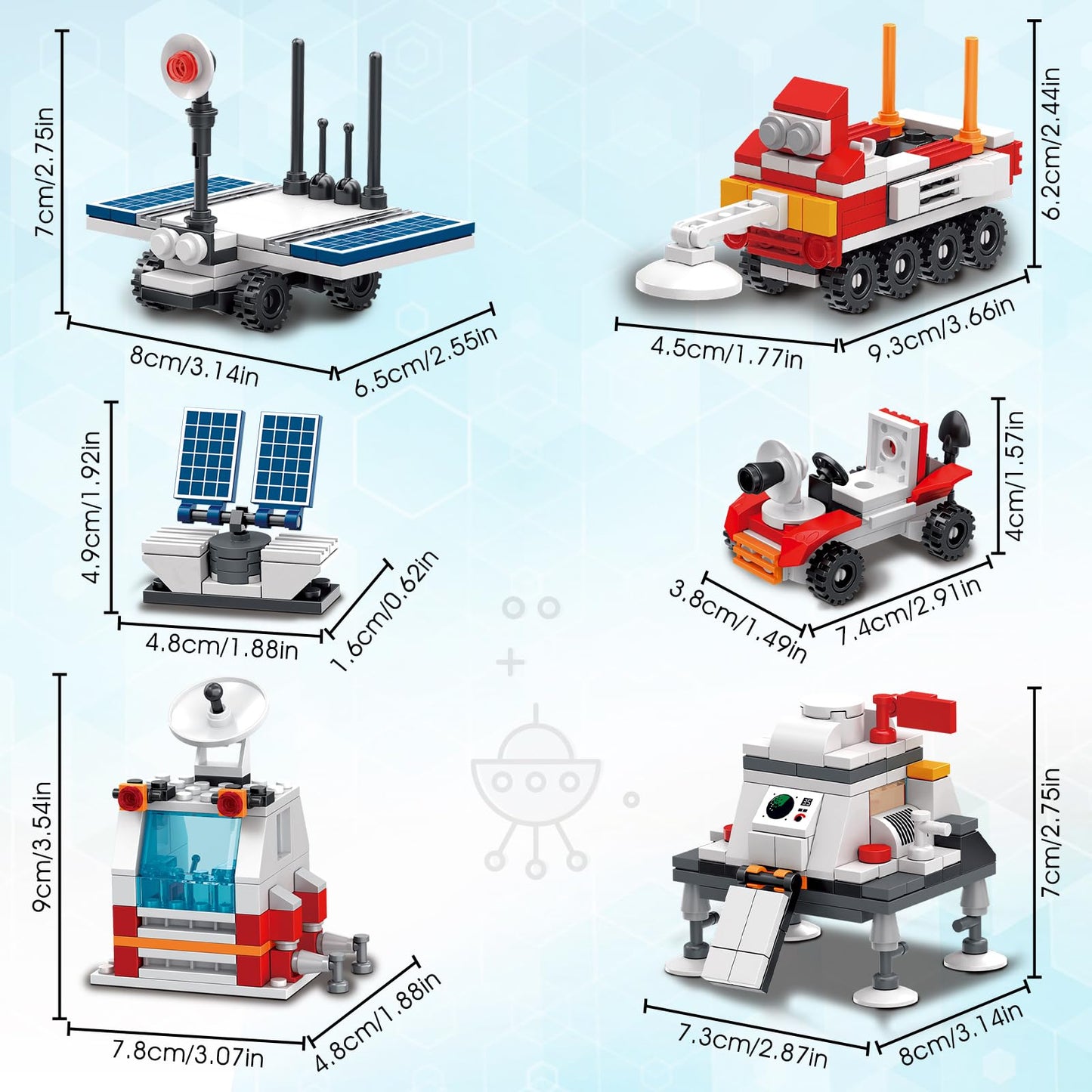 Sitodier Space Exploration Shuttle Toys — 1008 Pieces, 7 Models, Educational Aerospace Building Set for Ages 8-14