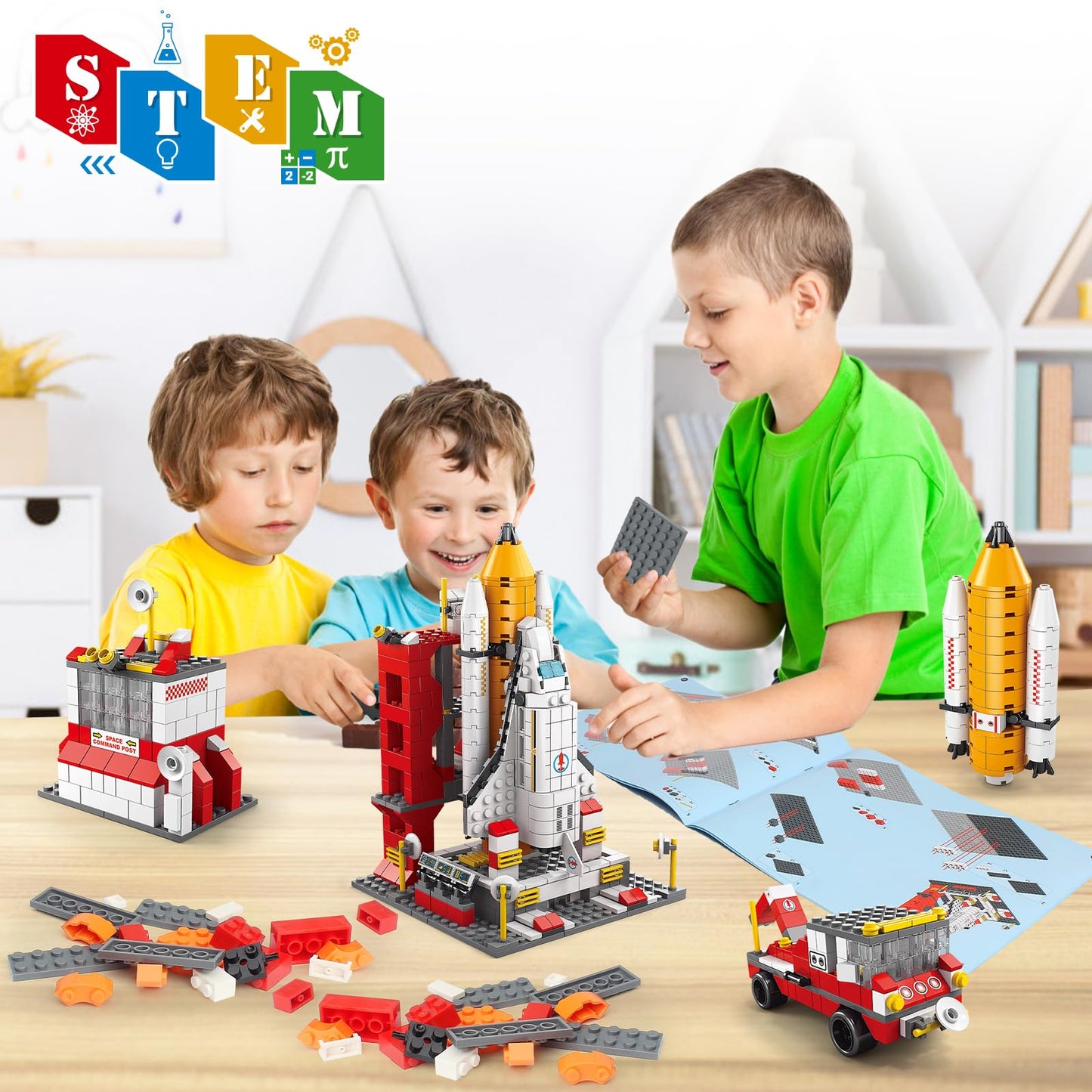 Sitodier Space Exploration Shuttle Toys — 1008 Pieces, 7 Models, Educational Aerospace Building Set for Ages 8-14