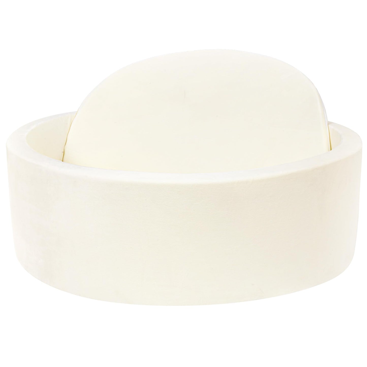 SIUUHOVS Foam Baby Ball Pit – Apricot Yellow, 35.4-inch Diameter, Soft Memory Foam