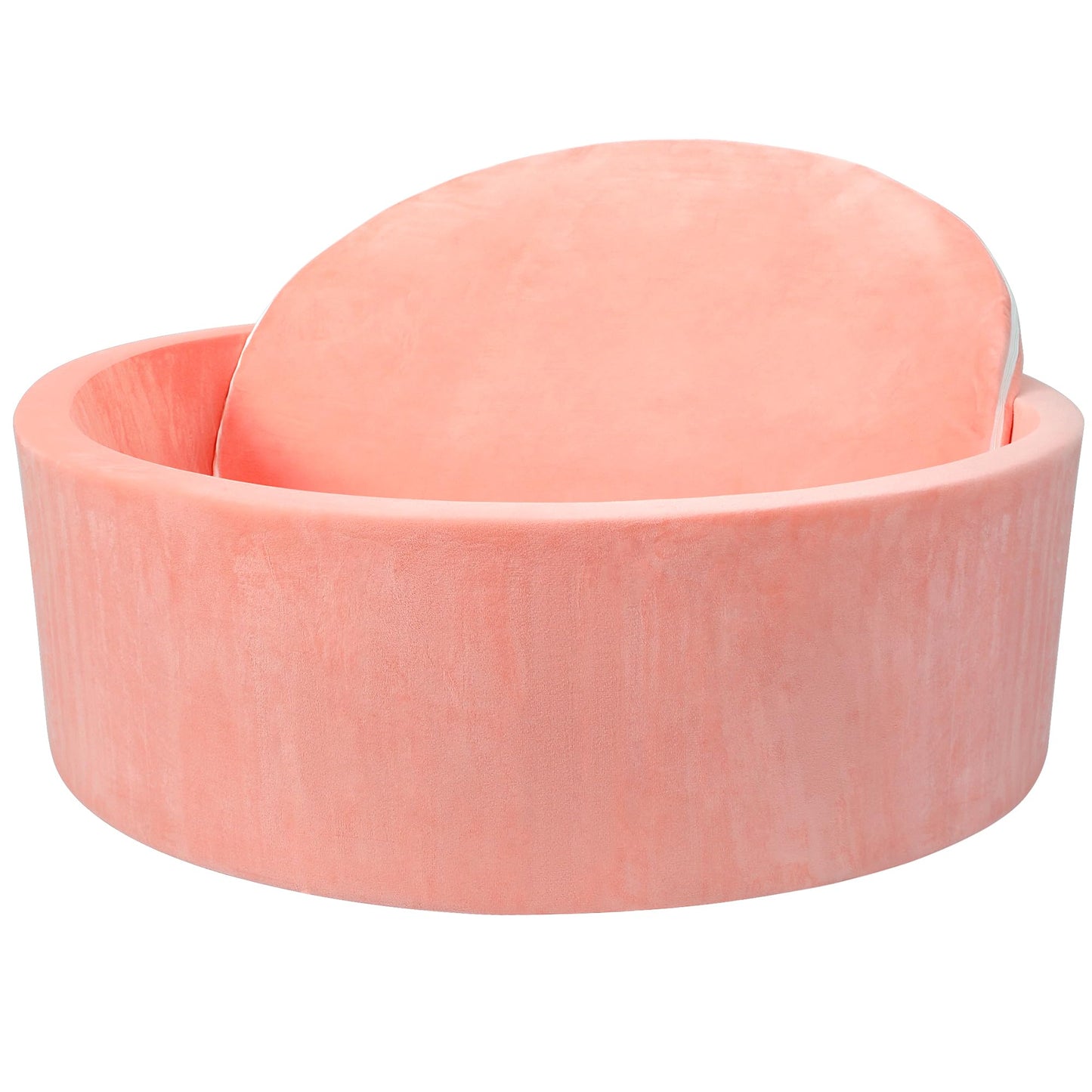 SIUUHOVS Foam Baby Ball Pit – 35.4 x 11.8 in, Memory Foam Padding, Velvet Cover, Indoor Toddler Play