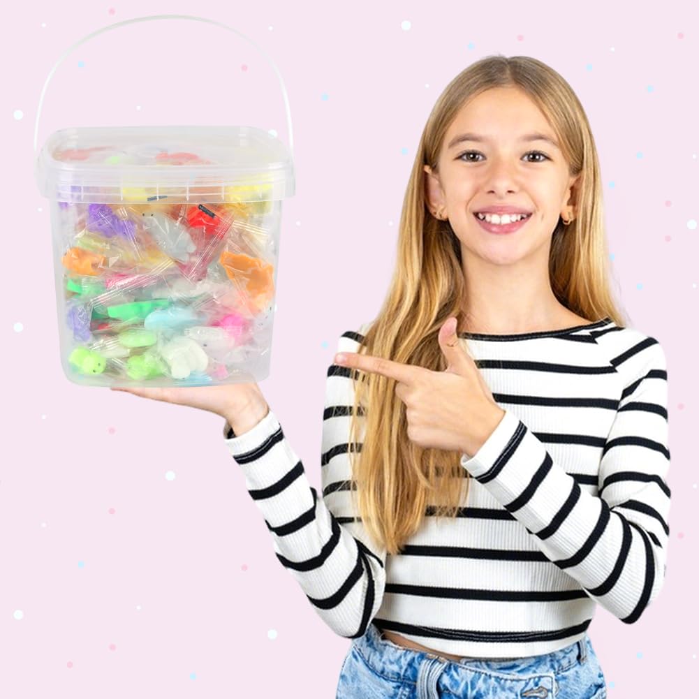 Siwarm 180 Pack Squishy Toys – Kawaii Mochi Friends for Kids 4-12 | Classroom Prizes & Sensory Play