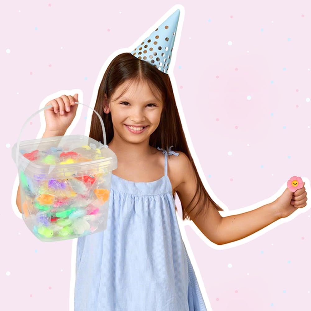 Siwarm 180 Pack Squishy Toys – Kawaii Mochi Friends for Kids 4-12 | Classroom Prizes & Sensory Play