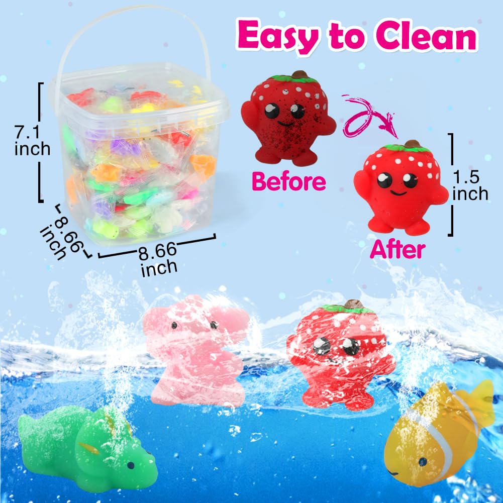 Siwarm 180 Pack Squishy Toys – Kawaii Mochi Friends for Kids 4-12 | Classroom Prizes & Sensory Play