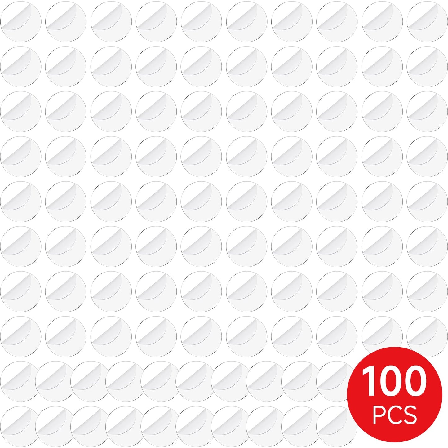 SIXPOINTS 100 Pieces Acrylic Miniature Bases - 30mm Round, 2mm Thick Display Stands for Gaming Minis