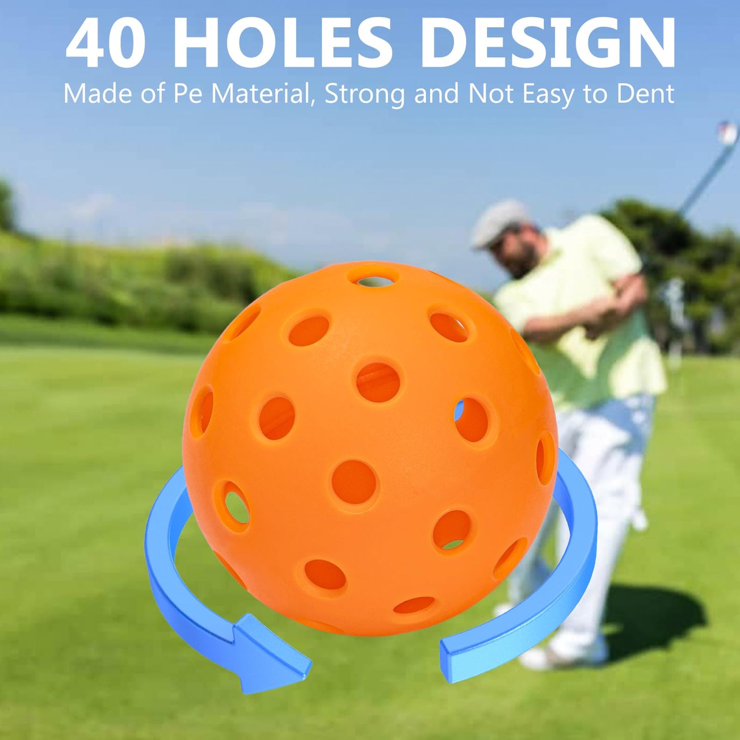 SJEhome Backyard Game Golf: 2 Clubs & 5 Balls for 9/6/3 Hole Play — Indoor & Outdoor Fun