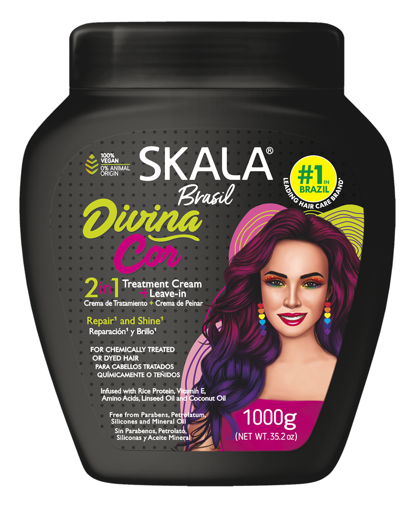 Skala Brasil Divina Cor Hair Treatment Cream Repair & Shine for Colour-Treated Hair 1000g