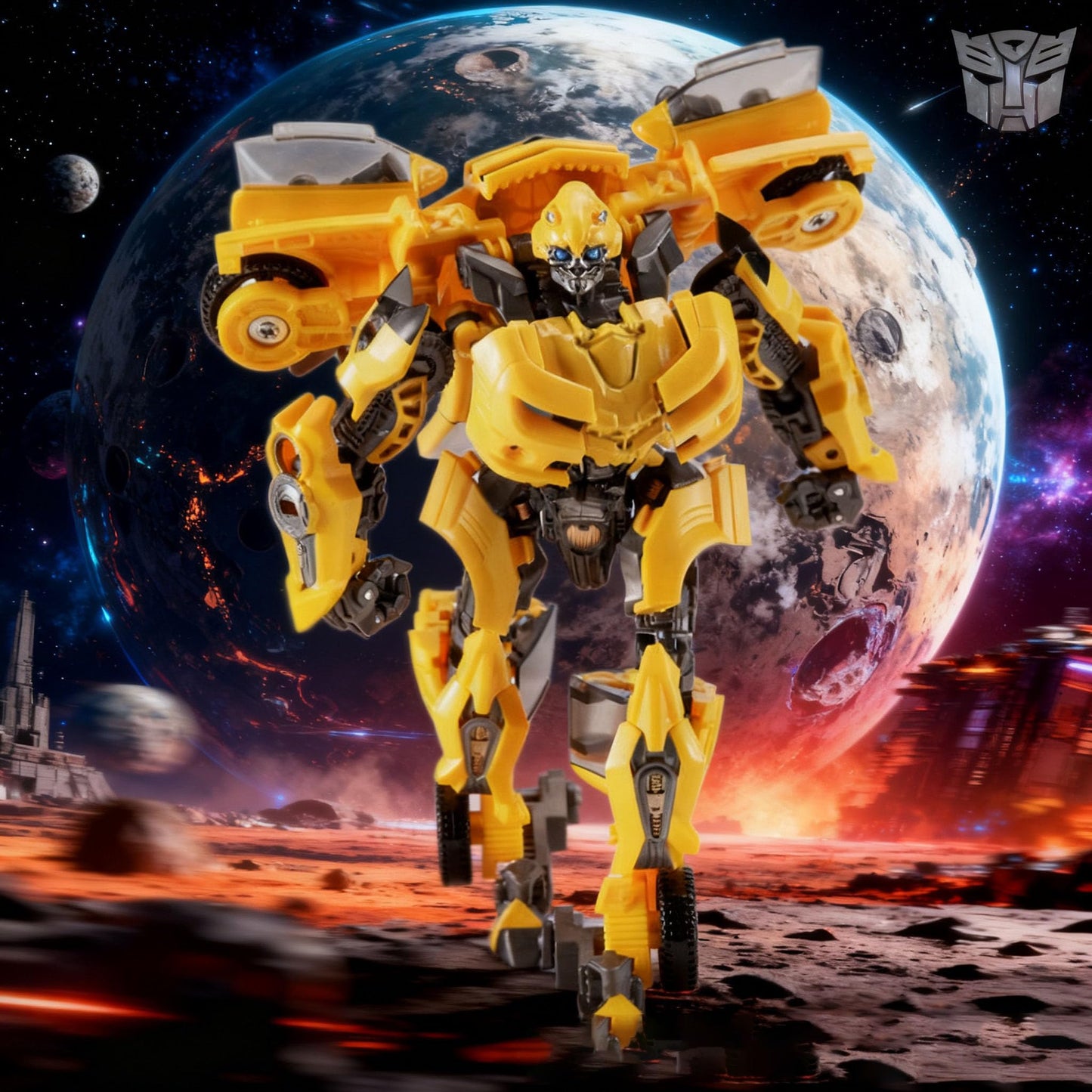 SkateIN Deformation Autobots Action Figure – 8.3 Inch 2-in-1 Car & Robot Toy