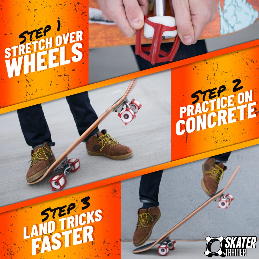SKATERTRAINER Skater Trainers – Learn Ollies & Kickflips Faster for Safe Trick Practice