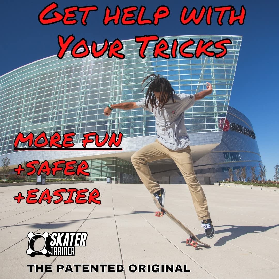 SKATERTRAINER Skater Trainers – Learn Ollies & Kickflips Faster for Safe Trick Practice