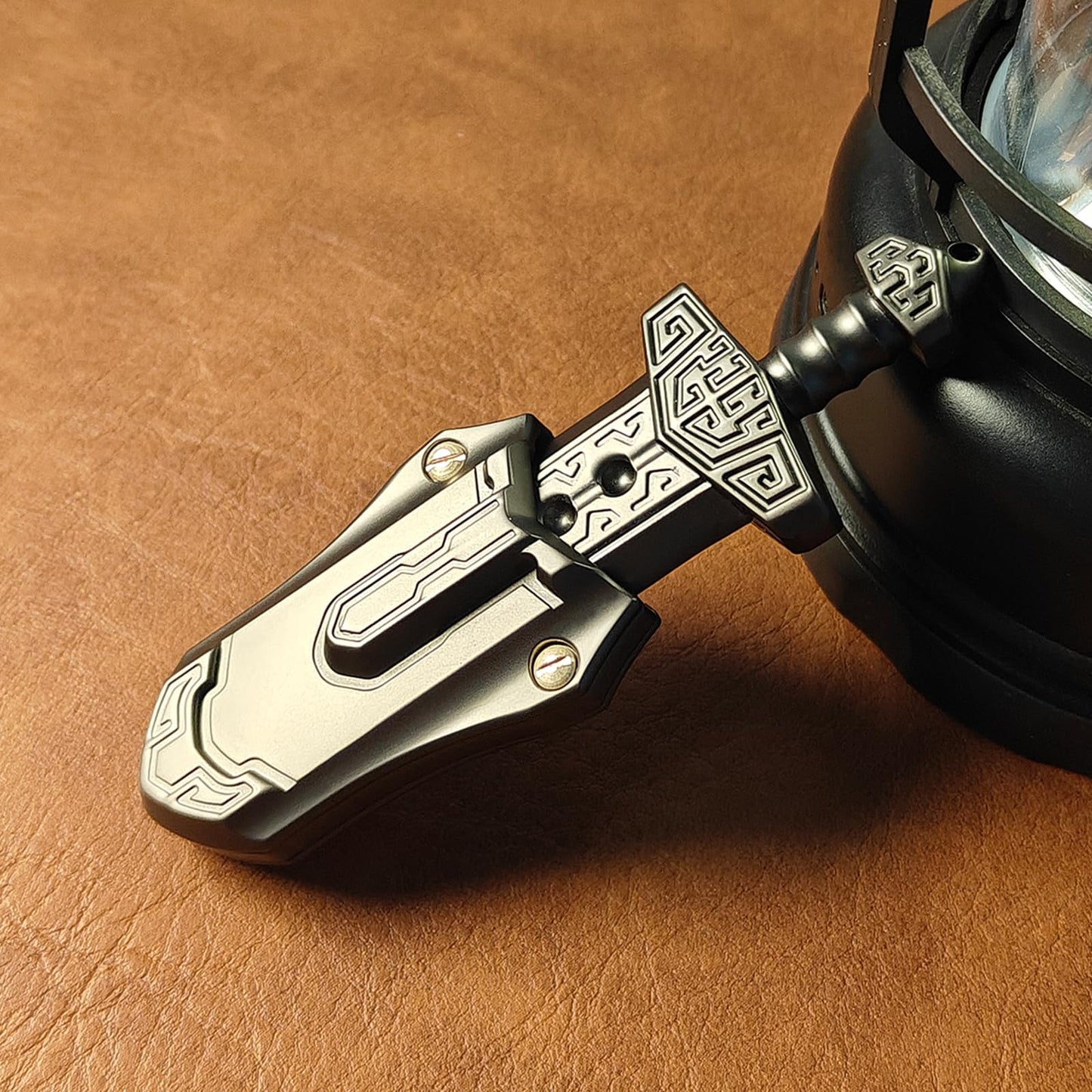 SKEDC Sword Fidget Slider – EDC Desk Toy for Focus, Anxiety Relief & Quiet Office Use (Black)