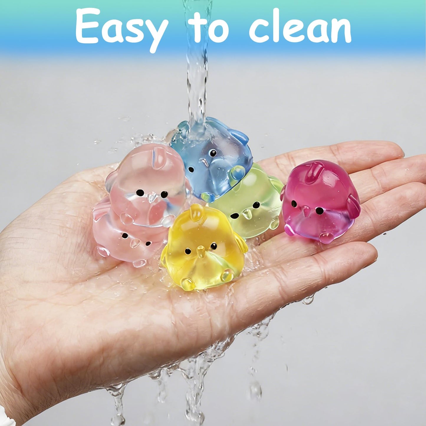 Sketsia Mini Chick Sensory Fidget Toys – 24 Pack Squeeze Squishies for Kids & Adults