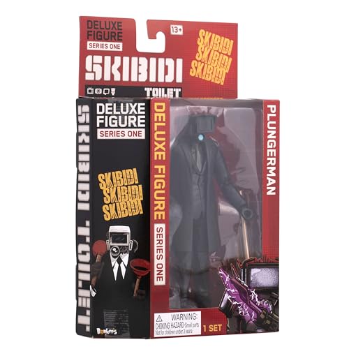 SKIBIDI Toilet Deluxe 6-Inch Plungerman Figure – Officially Licensed Collectible