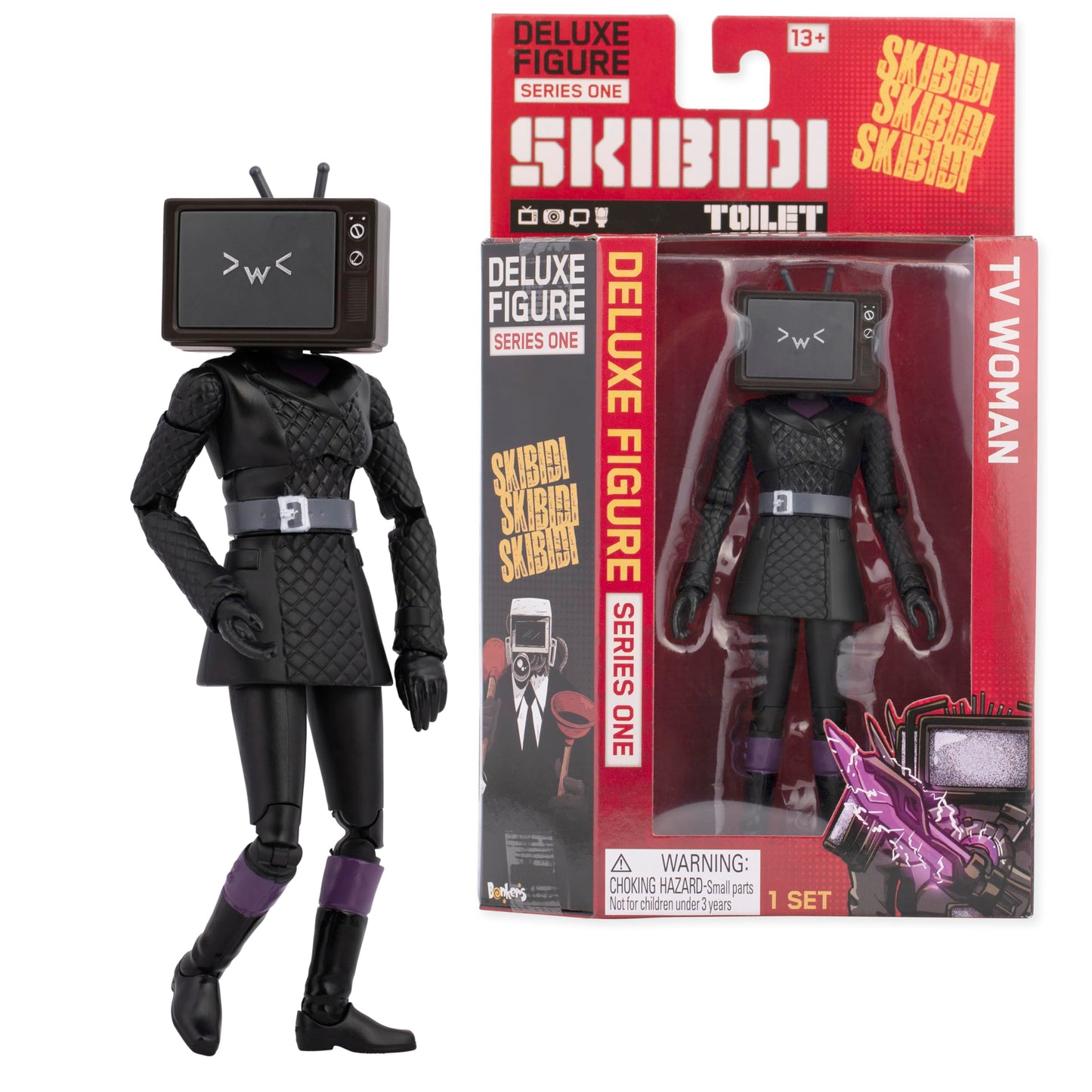 SKIBIDI Toilet Deluxe 6-Inch Figure - TV Woman Collectible, Official Merch