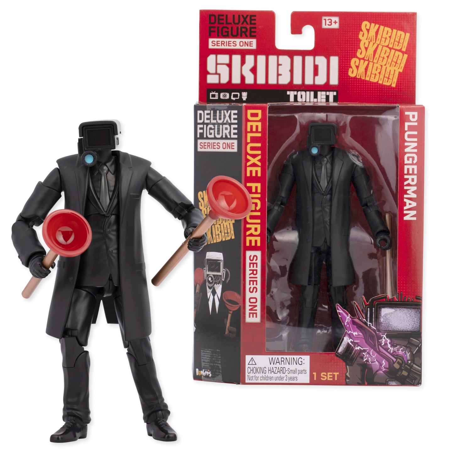 SKIBIDI Toilet Deluxe 6-Inch Figure Collector Pack of 4 – Officially Licensed Merch
