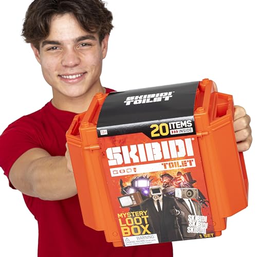 Skibidi Toilet Giant Mystery Loot Box – 20 Surprises, Official Merch