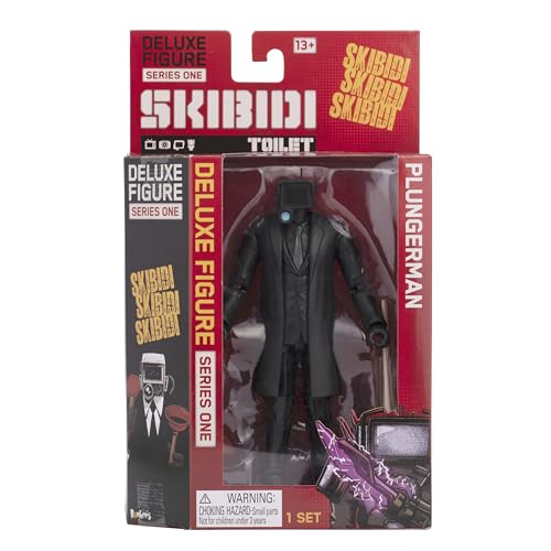SKIBIDI Toilet Deluxe 6-Inch Plungerman Figure – Officially Licensed Collectible
