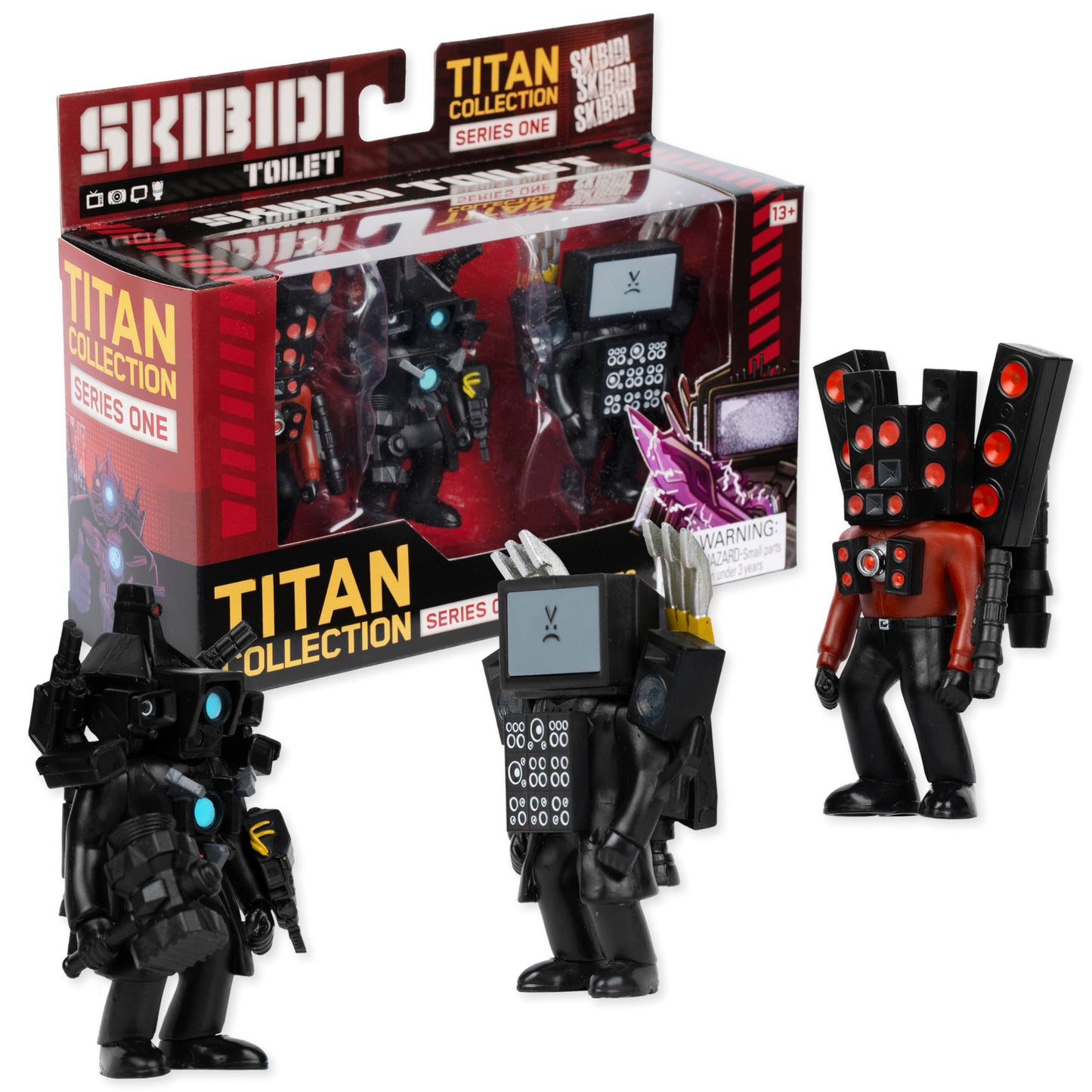 Skibidi Toilet Titan 3 Pack - Official Collectible Mini Figures