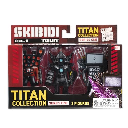 Skibidi Toilet Titan 3 Pack - Official Collectible Mini Figures